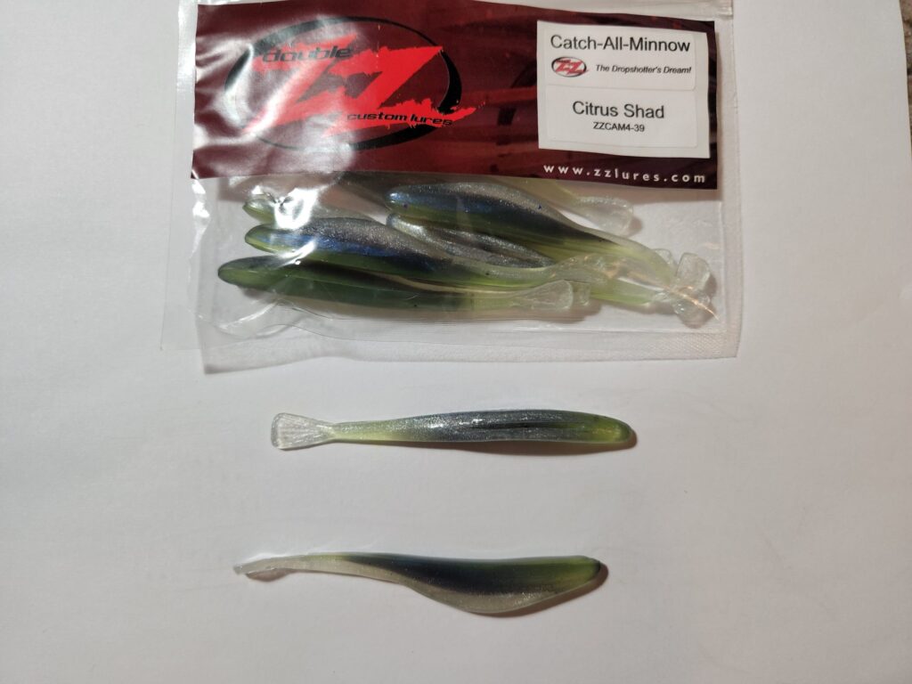 Double ZZ lures catch-all-minow citrus shad